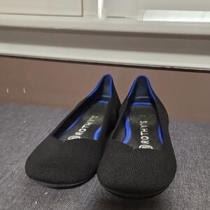 Rothy's Black Flats Sleek Slip-On Comfort